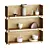 Minimalist Stack Shelf Decor Set 3D model small image 2