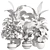 Concrete Pot Indoor Plant Set 3D model small image 3