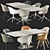 Modern Dining Set Adelaide Fiorentina 3D model small image 4