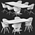 Modern Dining Set Adelaide Fiorentina 3D model small image 7