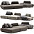 Modern Elegance Sofa Boca Tommy 3D model small image 1