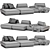 Modern Elegance Sofa Boca Tommy 3D model small image 3