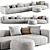 Modern Yves Sofa Minotti 2015 3D model small image 1