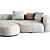 Modern Yves Sofa Minotti 2015 3D model small image 3