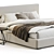 Italian Style Mono Bed Render 3D model small image 2