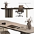 Executive Office Desk - Elegant Design 3D model small image 2