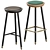 Modern Drop Stools Set by Topos Workshop 3D model small image 2
