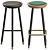 Modern Drop Stools Set by Topos Workshop 3D model small image 7