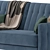 Modern Sofa Bed Clyde Green 3D model small image 6