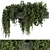 Green Tile Base Hanging Plants 3D model small image 4