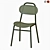 IKEA ENSHOLM Green Outdoor Chair 3D model small image 1