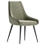 Elegant Fabric Dining Chair Charcoal 3D model small image 5