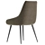 Elegant Fabric Dining Chair Charcoal 3D model small image 2