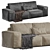 Designer Sofa for Modern Interiors 3D model small image 1