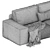 Designer Sofa for Modern Interiors 3D model small image 15