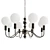 Pearl Chandelier with Black Sphere 3D model small image 1