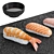  Japanese Sushi Set with Textures 3D model small image 3