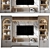 Modern Plywood TV Wall Shelf 3D model small image 3