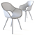 Maruni Roundish Chair: Modern Design 3D model small image 5