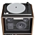 Vinyl Orbit Turntable Speaker Set 3D model small image 3