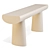 Sculptural Elegance Console Table 3D model small image 3