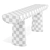 Sculptural Elegance Console Table 3D model small image 6