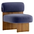 Cosmo Renne Chair: Versatile Style 3D model small image 3