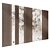 Marble Wood Wall Panel Set 3D model small image 1