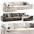 Rafael Chaise Sofa: Contemporary Elegance 3D model small image 1