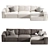 Rafael Chaise Sofa: Contemporary Elegance 3D model small image 4