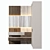 Elegant Modular Bathroom Cabinet 3D model small image 3