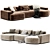 Modern Modular JEFF Sofa Design 3D model small image 1