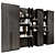 Modern Bookshelf Composition GHS-2577 3D model small image 1