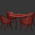 Modern Dining Chair Set 142 3D model small image 6