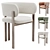 Modern Bay Dining Chair Design 3D model small image 1