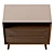  Modern UV-Wrapped Nightstand Furniture 3D model small image 3