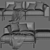 Luxurious Arflex Chaise Longue Sofa 3D model small image 4