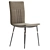 Sleek High-Back Leather Dining Chair 3D model small image 3