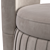 Nordmann Bella Light Beige Pouf 3D model small image 4