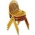 Babel D Melik Stackable Steel Chair 3D model small image 4
