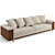 Contemporary Trussardi Casa Deven Sofa 3D model small image 2