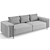 Contemporary Trussardi Casa Deven Sofa 3D model small image 6