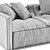 Modern Poliform Shangai 2-Seater Sofa 3D model small image 5