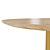 Modern Dining Table with Metal Base 3D model small image 6