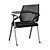 Sleek Writing Board Chair Modern 3D model small image 4