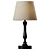  Modern Black Table Lamp 3D model small image 1