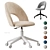 Megan 2 Office Chair Beige 3D model small image 1