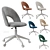 Megan 2 Office Chair Beige 3D model small image 6