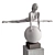 Elegant Gymnast Ball Sculpture 3D model small image 2