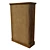 Solid Teak Wood Shoe Cabinet 3D model small image 2